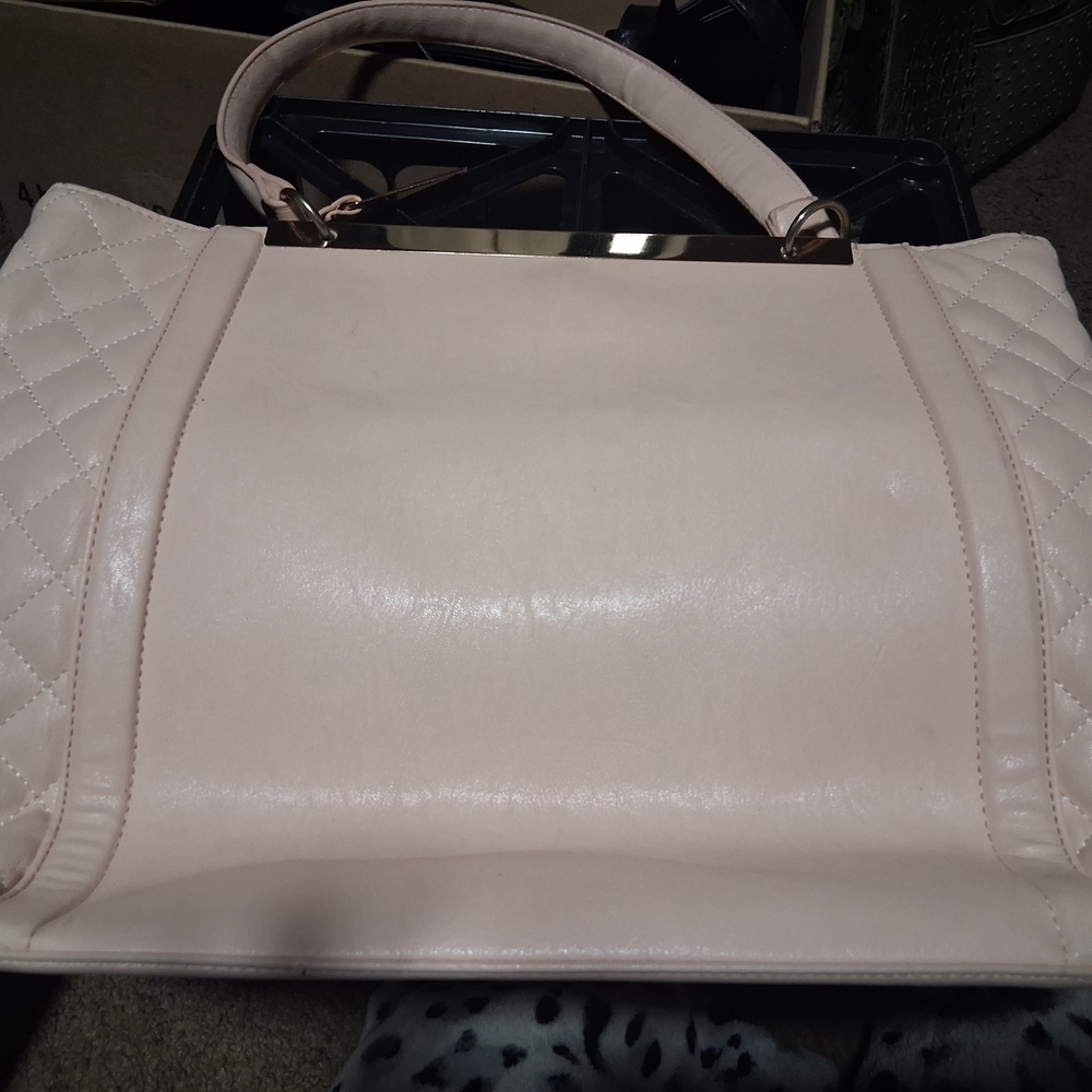 No Boundaries Light Pink Quilted Crossbody Bag